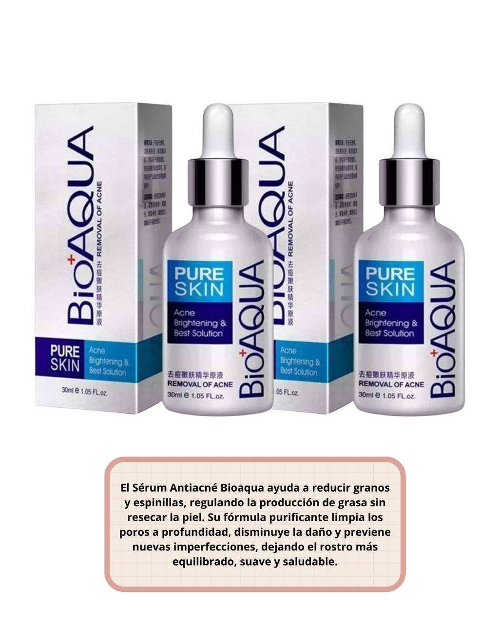 SERUM FACIAL ANTIACNE BIOAQUA X2